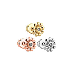 Single Stone Daisy 14K Gold Tragus Piercing