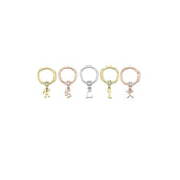 Initial Letter 14K Gold Helix Piercing