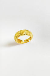 White Stone Silver Ring