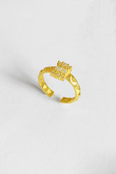 Baguette Stone Silver Ring