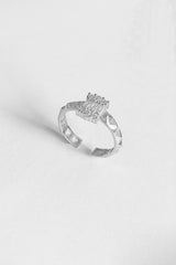 Baguette Stone Silver Ring