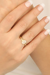 Baguette Stone Silver Ring