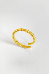 Thin Twisted Silver Ring Without Stone