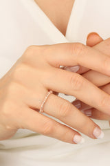 Thin Twisted Silver Ring Without Stone