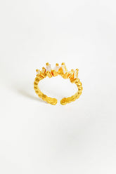 Baguette Stone Silver Ring