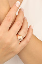 خاتم فضة على شكل ثعبان بدون حجر