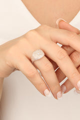 Baguette Stone Silver Ring