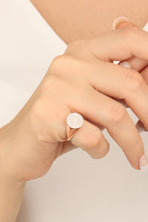 خاتم فضة من حجر الفارس الأبيض