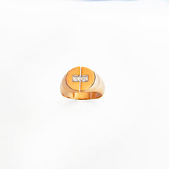 White Single Row Baguette Stone Silver Ring