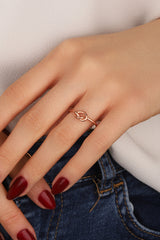 925 Silver, Knotted Thin Ring