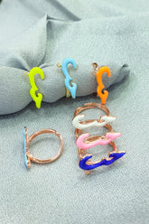 خاتم فضة إسترليني عربي مرصع بحجر المينا