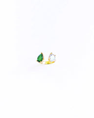 Pear Shaped Engagement Ring , Wedding Ring Pear Cut Solitaire Ring Women