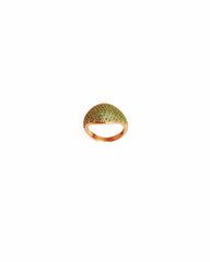 Emerald Stone Silver Little Finger Ring of Above the colorful Rings