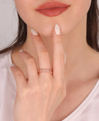 Star Ring with Stone in the Middle - Adjustable Size