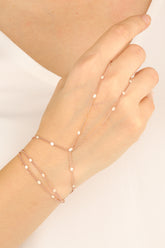 سلسلة زاوية مكسورة فضية من الساهمران