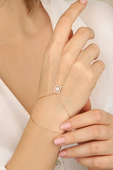 Baguette Stone Silver Sahmeran Bracelet