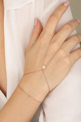 Star zircon stone hand chain bracelet, Dainty bracelet, Slave gold bracelet, Hand Slaves Chain, Galaxy Star Hand Chain, Night Sky Hand Chain