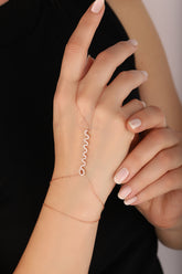 سوار ثعبان ساهميران مع زركونيا مكعب أبيض، سوار سلسلة ثعبان للبيع بالجملة