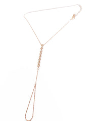 Sterling Silver Sword Bracelet with Sequenced Stars, Hand Chain Bracelet in 925K Silver - Dainty Celestial Slave Bracelet for Women