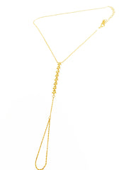 Sterling Silver Sword Bracelet with Sequenced Stars, Hand Chain Bracelet in 925K Silver - Dainty Celestial Slave Bracelet for Women