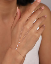 سوار ساهميران فضي مزين بحجر دروب، سلسلة يد فضية، مجوهرات للجسم فضية