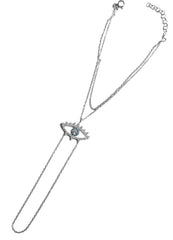 Evil Eye Silver Sahmeran Bracelet with Turquoise Evil Eye Silver Sahmeran Bracelet with Turquoise Stone in the Middle, Bridal ring bracelet, Gold slave bracelet, Slave braceletin the Middle