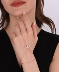 Evil Eye Silver Sahmeran Bracelet with Turquoise Evil Eye Silver Sahmeran Bracelet with Turquoise Stone in the Middle, Bridal ring bracelet, Gold slave bracelet, Slave braceletin the Middle