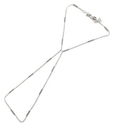 Stoneless Cylinder Chain Silver Sahmeran Bracelet, Hand Chain Bracelet - Gift for Mother - Diamond Bar Hand Chain - Star Bead Chain Bracelet