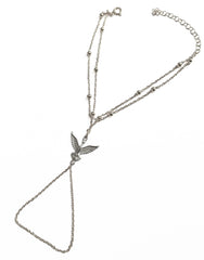 سوار العبيد من الفضة الإسترلينية مزدوج اللون على شكل طائر