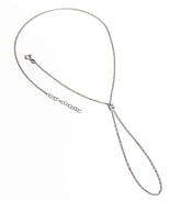 Single Stone Silver Shahmaran Slave Bracelet, Simple Hand Chain Bracelets in 14K Gold filled and Sterling silver Finger Bracelet