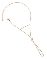 سوار شاهيران بسلسلة يد فضية مرصع بحجر عين أبيض لامع