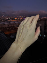 Beaded Chain and Gemstone Silver Slave Bracelet – Trendy Hand Chain Jewelry turkish gold jewelry wholesale шахмаран браслет