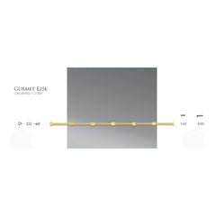 سلسلة كوبية أنيقة من الذهب عيار 14 قيراطًا، سلسلة كوبية بقطر 1.4 مم