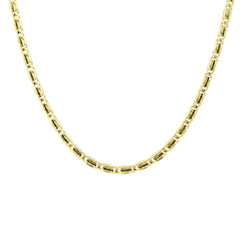 قلادة إسبانزر تشين من الذهب الحقيقي عيار 14 قيراطًا - سمك 2.16 مم (مختومة 585)