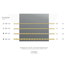 قلادة إسبانزر تشين من الذهب الحقيقي عيار 14 قيراطًا - سمك 2.16 مم (مختومة 585)