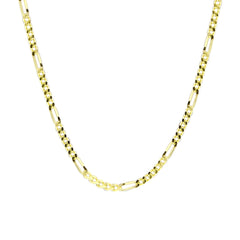 قلادة سلسلة فيجارو المجوفة، مجوهرات فيجارو من الذهب الصلب