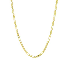 كيرب مارينر - قلادة سلسلة من الذهب الصلب عيار 14 قيراطًا - سمك 2.00 مم (مختوم 585)