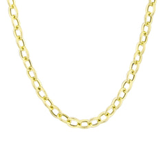 بريل فورزينتينا - قلادة سلسلة من الذهب الصلب عيار 14 قيراطًا - سمك 1.80 مم (مختوم 585)