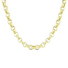 Rolo Chain, 2 to 6 mm Gold O Chains, Large Round Chunky Unfinished Jewelry