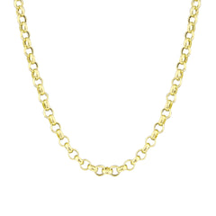 Rolo Chain, 2 to 6 mm Gold O Chains, Large Round Chunky Unfinished Jewelry