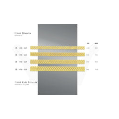 قلادة فورس بسمارك من الذهب الحقيقي عيار 14 قيراطًا