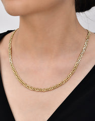 فورزينتينا مارينر - قلادة سلسلة من الذهب الصلب عيار 14 قيراطًا - سمك 5.40 مم (مختوم 585)