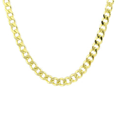 Hollow Curb - 14K Real Gold Chain Necklace - Thickness 3.95 mm (585 Stamped)