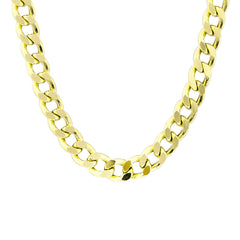 عقد من الذهب الحقيقي عيار 14 قيراطًا على شكل حلقة كوبية مجوفة - سمك 6.10 مم (مختوم 585)