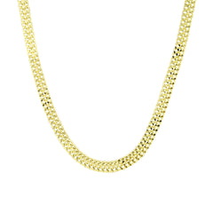 قلادة سلسلة من الذهب الصلب عيار 14 قيراطًا على شكل سهم شبكي من بسمارك - سمك 4.20 مم (مختوم 585)