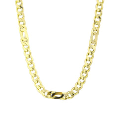 موديلات خيالية مصنوعة يدويًا، عين الطائر مصنوعة يدويًا - قلادة سلسلة من الذهب الصلب عيار 14 قيراطًا - سمك 5.10 مم (مختومة 585)