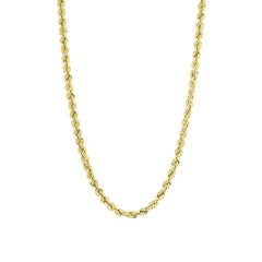 Rope Chain - 14K Solid Gold Chain Necklace - Thickness 2.30 mm (585 Stamped)