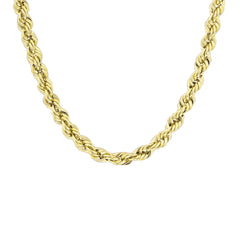 Rope Chain - 14K Solid Gold Chain Necklace - Thickness 2.30 mm (585 Stamped)