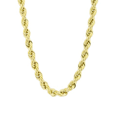 Rope Chain - 14K Real Gold Chain Necklace - Thickness 4.40 mm (585 Stamped)