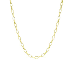 Rolo Mariner Chain - 14 Carat Real Gold Chain Necklace - Thickness 3.50 mm (585 Stamped)